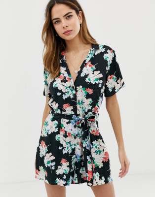 Abercrombie \u0026 Fitch wrap romper in 