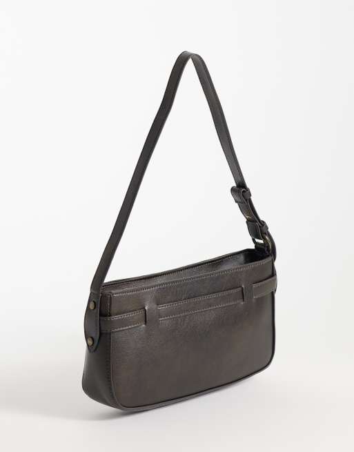 Abercrombie & Fitch y2k shoulder bag with hardware detail in