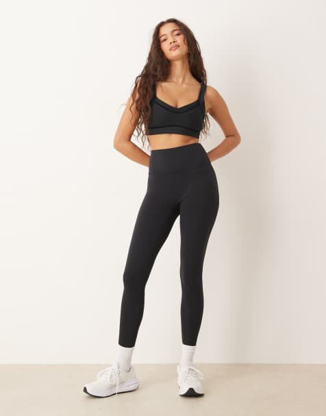 Abercrombie & Fitch  YPB  7/8 leggings co-ord in black  - view 1