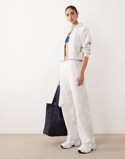 Abercrombie & Fitch - YPB - Coordinato grigio con joggers in pile e felpa con cappuccio - view 1