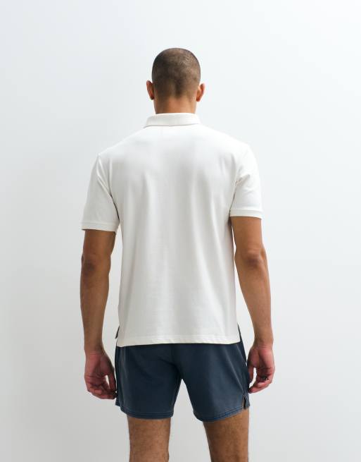 Abercrombie & Fitch YPB fitted short sleeve polo in white, 2 of 5