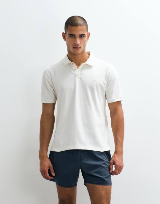 Abercrombie & Fitch YPB fitted short sleeve polo in white, 5 of 5