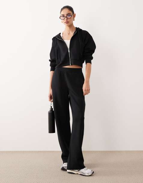 Abercrombie & Fitch – YPB – Fleece-Set aus Jogginghose und Kapuzenpullover, in Schwarz - view 1