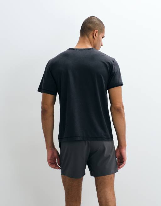 Abercrombie & Fitch - YPB - Forvasket sort trænings-T-shirt, 2 af 5