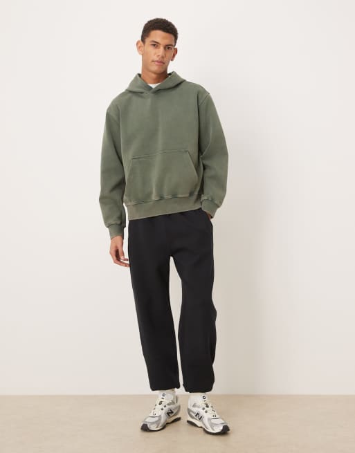 Abercrombie & Fitch - YPB - Grøn oversized hættetrøje i vintage vask, 2 af 5