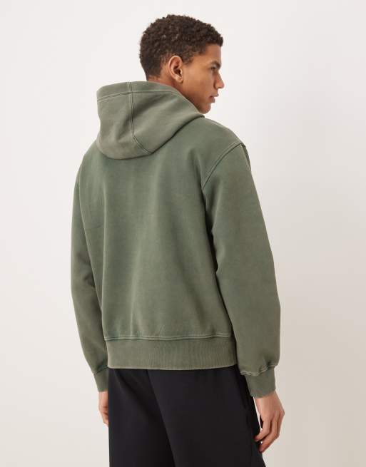 Abercrombie & Fitch - YPB - Grøn oversized hættetrøje i vintage vask, 3 af 5