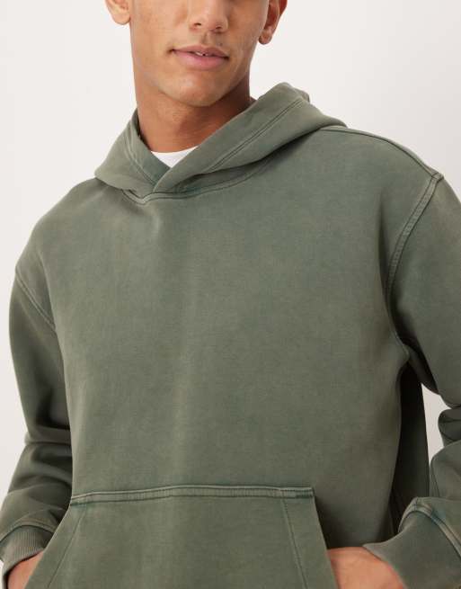 Abercrombie & Fitch - YPB - Grøn oversized hættetrøje i vintage vask, 5 af 5