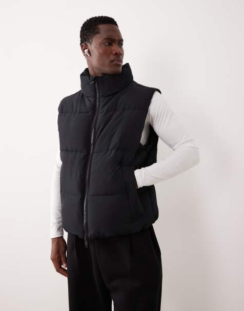 Abercrombie & Fitch YPB high neck gilet in black - view 1