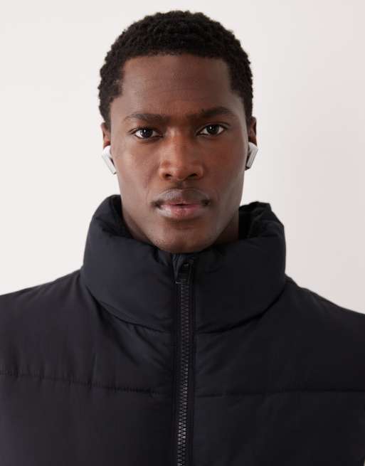 Abercrombie & Fitch YPB high neck gilet in black, 5 of 5