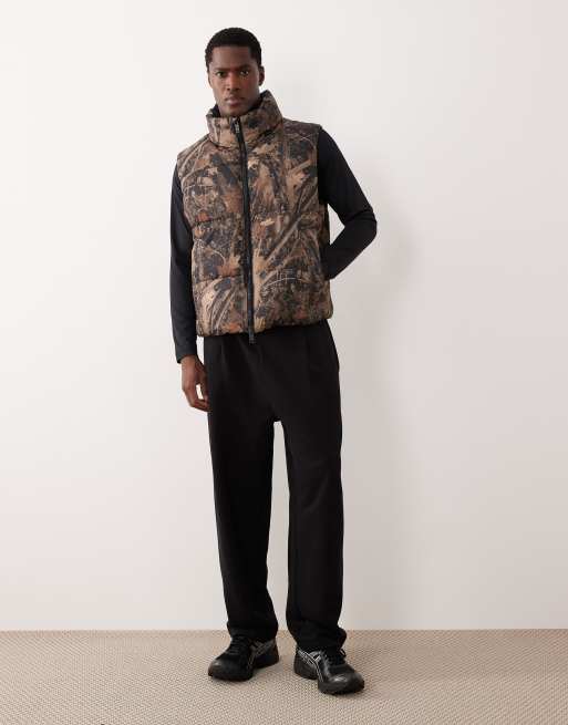 Abercrombie & Fitch YPB high neck gilet in camo print, 2 of 5