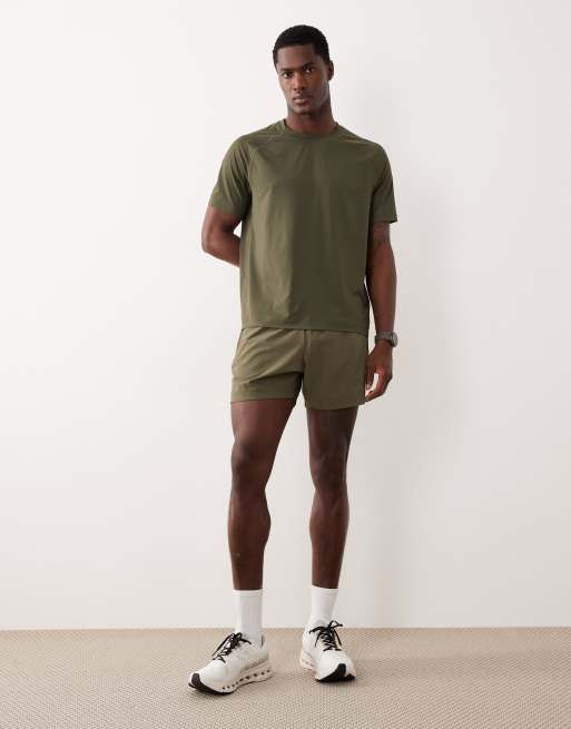 Abercrombie & Fitch – YPB – Kurzärmliges Workout-T-Shirt in Grün, 2 von 5