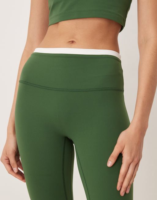 Abercrombie & Fitch - YPB - Legging d'ensemble doux au toucher - Kaki, 5 de 5
