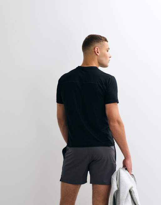 Abercrombie & Fitch YPB lightweight workout shorts in charcoal, 5 of 5
