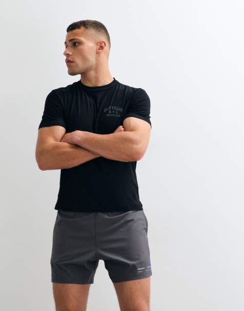 Abercrombie & Fitch – YPB – Mörkgrå, lätta träningsshorts - view 1