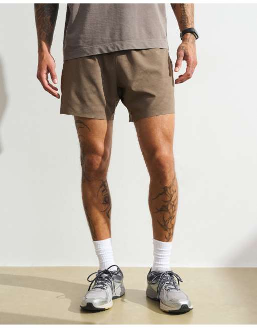 Abercrombie & Fitch Ypb motionvent unlined training short in gray brown, 2 of 7