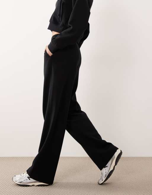Abercrombie & Fitch - YPB - Pantalon de jogging droit à taille haute en molleton - Noir, 2 de 5