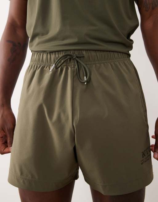 Abercrombie & Fitch - YPB - Pantaloncini da allenamento verdi, 5 di 5