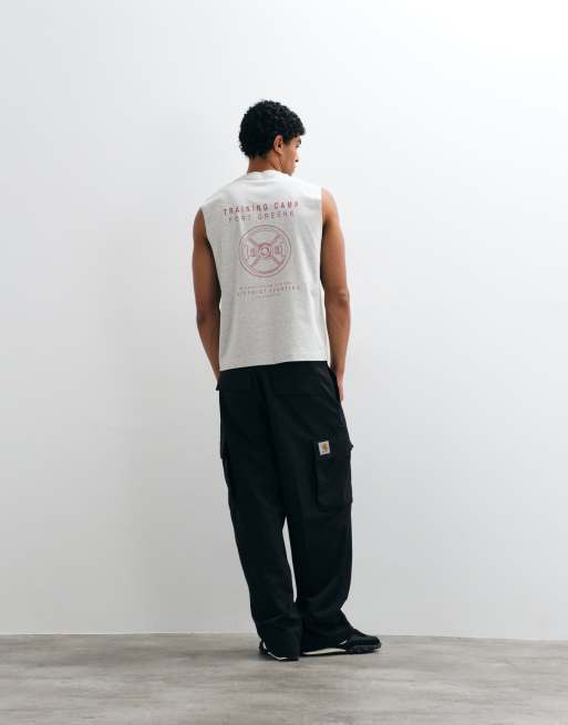 Abercrombie & Fitch YPB performance muscle tank in light grey, 3 of 5