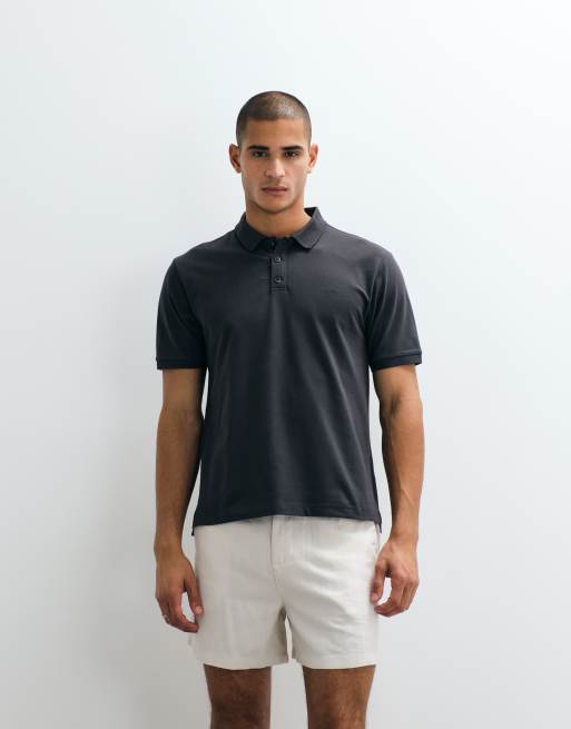 Abercrombie & Fitch - YPB - Polo attillata a maniche corte nera, 2 di 5