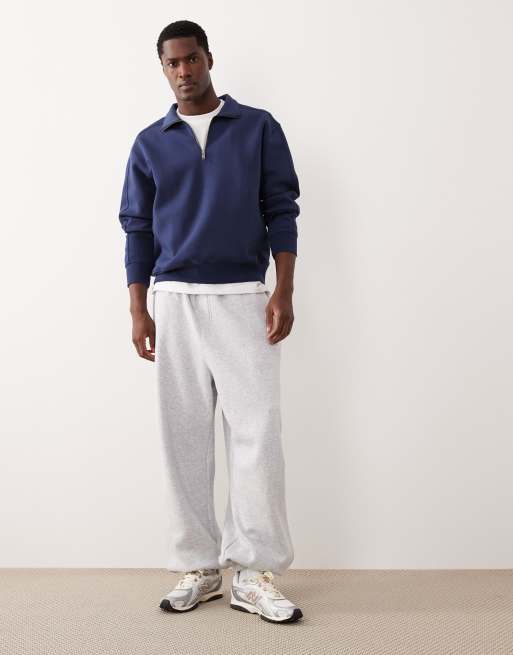 Abercrombie & Fitch YPB quarter zip workout sweatshirt in dark
