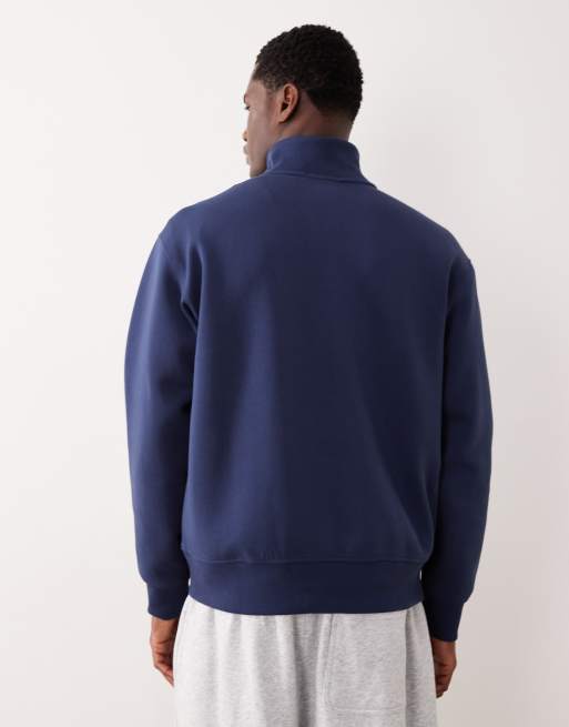 Abercrombie & Fitch YPB quarter-zip workout sweatshirt in dark blue, 3 of 5