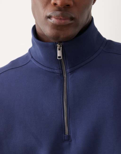 Abercrombie & Fitch YPB quarter-zip workout sweatshirt in dark blue, 5 of 5