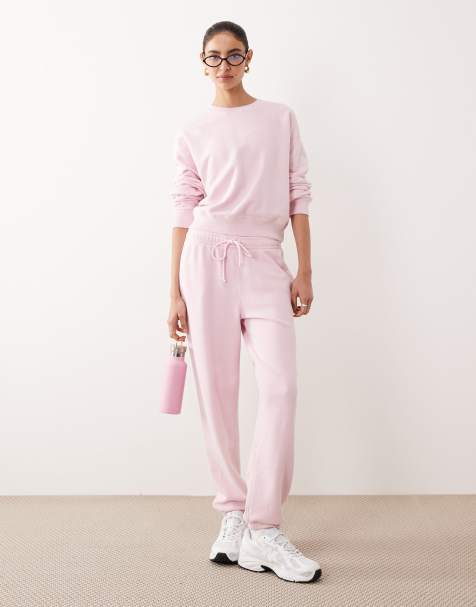 Abercrombie & Fitch – YPB – Różowy zestaw z materiału frotté: bluza i joggersy - view 1