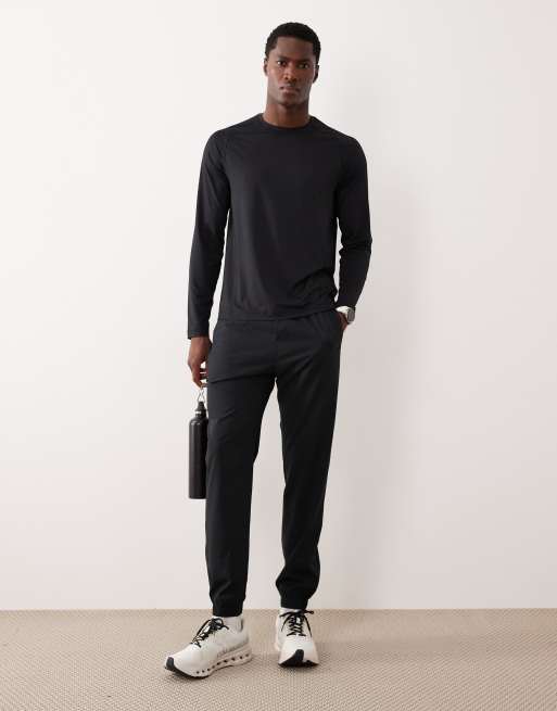 Abercrombie & Fitch - YPB - Sport joggingbroek met boorden in zwart