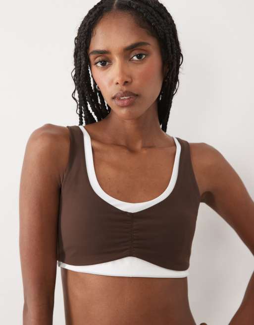 Abercrombie & Fitch - YPB - StudioFLEX - Mix en match- set in bruin, 4 van 4