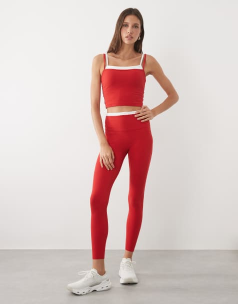 Abercrombie & Fitch - YPB Studioflex - Legging d'ensemble - Rouge - view 1