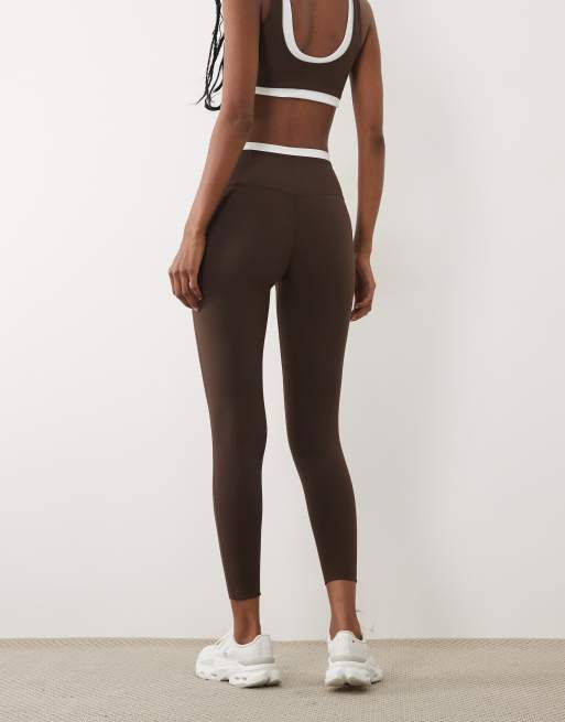 Abercrombie & Fitch - YPB Studioflex - Leggings marroni in coordinato, 2 di 5