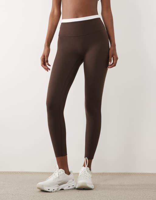 Abercrombie & Fitch - YPB Studioflex - Leggings marroni in coordinato, 4 di 5