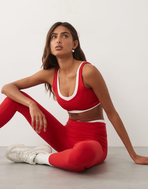 Abercrombie & Fitch - YPB Studioflex - Coordinato con pantaloncini rosso, 3 di 3