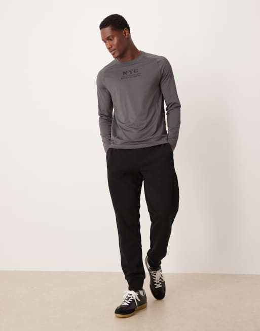 Abercrombie & Fitch - YPB - Top a maniche lunghe da allenamento grigio, 2 di 5