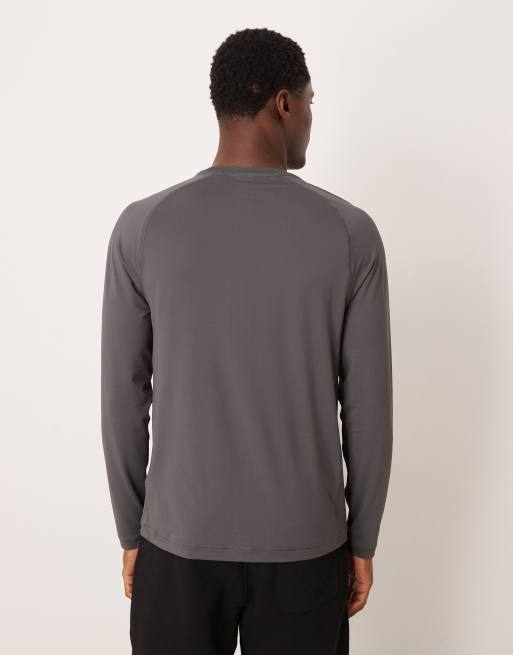 Abercrombie & Fitch - YPB - Top a maniche lunghe da allenamento grigio, 3 di 5