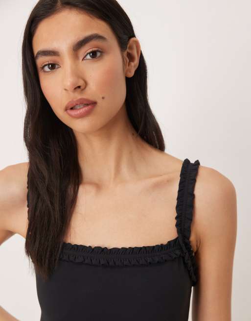 Abercrombie & Fitch – YPB – Workout-Kleid in Schwarz mit integrierten Shorts, 4 von 4