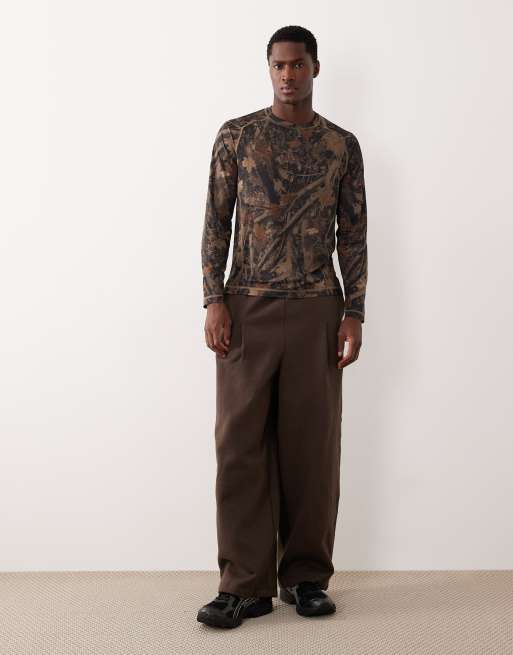 Abercrombie & Fitch YPB workout long sleeve top in camo, 2 of 5