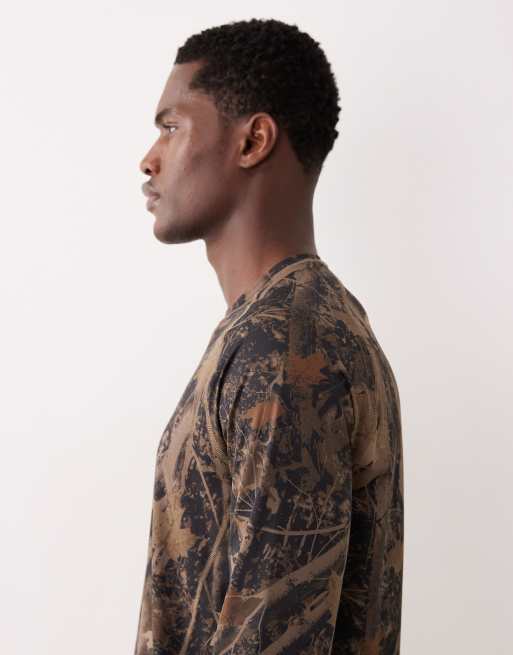 Abercrombie & Fitch YPB workout long sleeve top in camo, 4 of 5