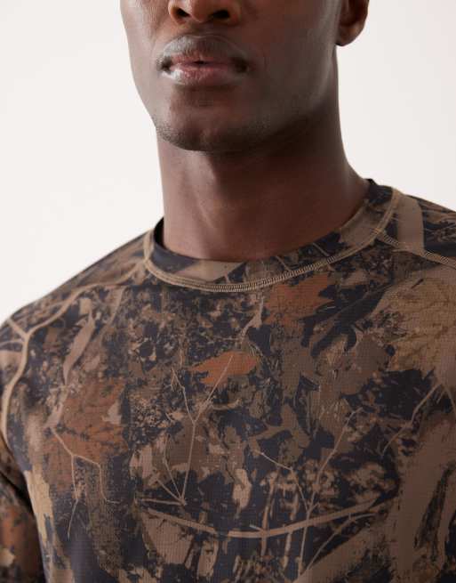 Abercrombie & Fitch YPB workout long sleeve top in camo, 5 of 5