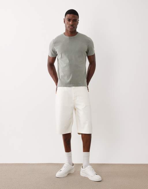 Abercrombie & Fitch – Zielony sprany T-shirt basic, 2 z 5