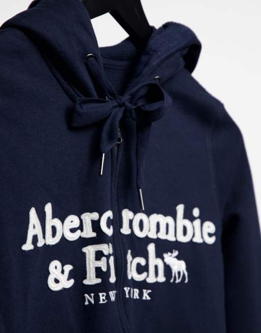 Abercrombie and fitch sales navy hoodie