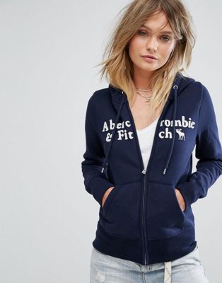 abercrombie fitch zip hoodie
