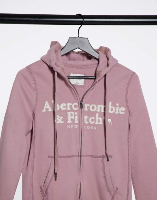 Pink clearance abercrombie hoodie