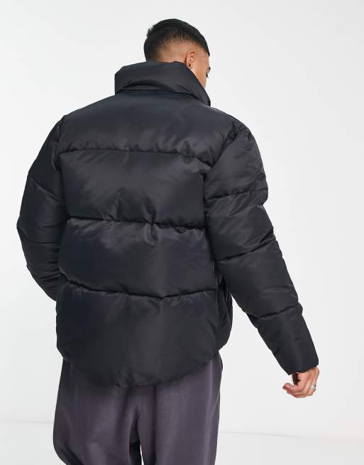 Abercrombie & Fitch - Zwaargewicht gewatteerd jack in zwart, 2 van 4