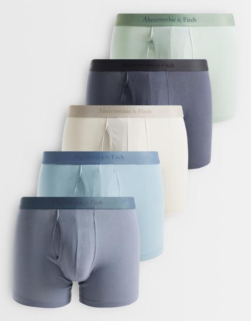 Abercrombie - Pack de 5 calzoncillos bóxer de varios colores