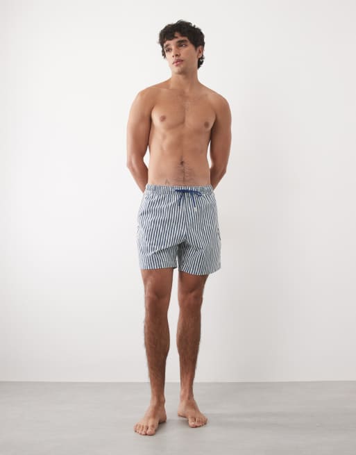 Abercrombie pull on swimshort in blue stripe , 2 of 5