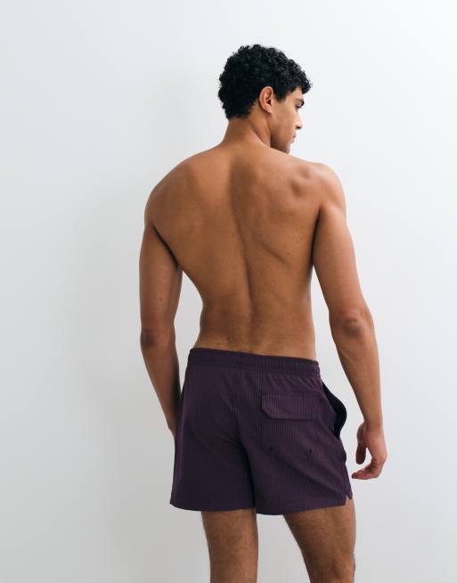 Abercrombie pull on swimshort in in aubergine , 5 of 5