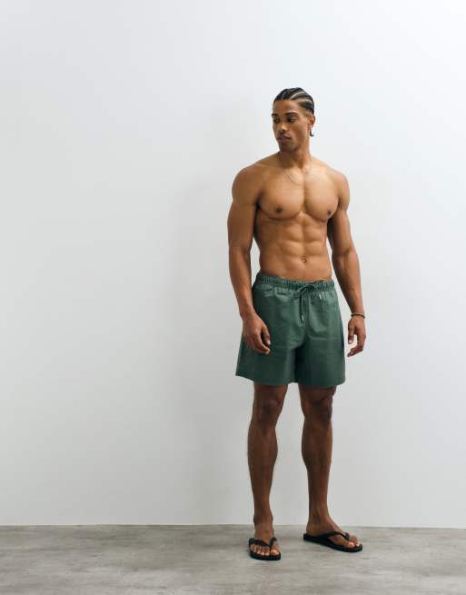 Abercrombie - Short de bain à enfiler - Vert , 2 de 5
