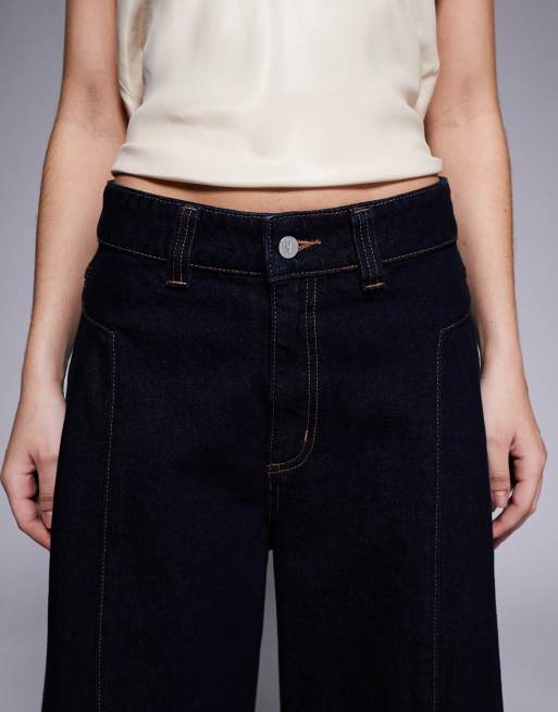 Abrand – 94 Mellanblå, tvättade, baggy jeans med vida ben, 5 av 5
