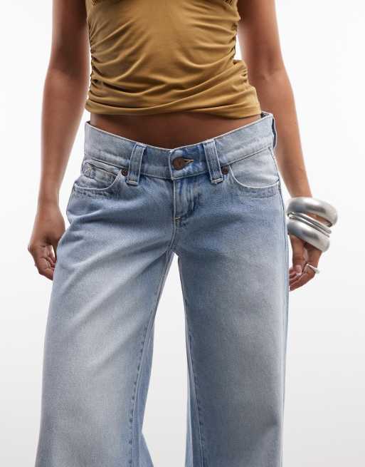 Abrand Jeans - 00 - Jean large à taille basse - Bleu clair délavé, 4 de 5